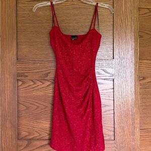 Red sequin short bodycon dres from Windsor a size small